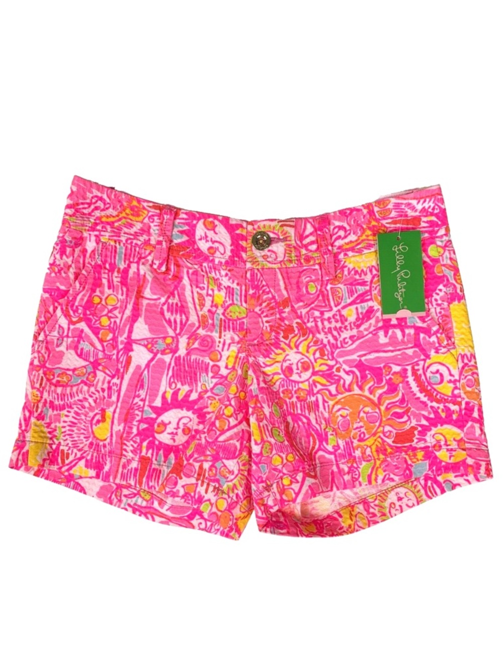 NWT LILLY PULITZER CALLAHAN SHORTS PINK POUT KINIS IN THE KEYS
